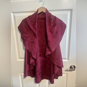 Look By M New York One Size OS The Shawl Vest Evergreen Shawl Vest Hooded New